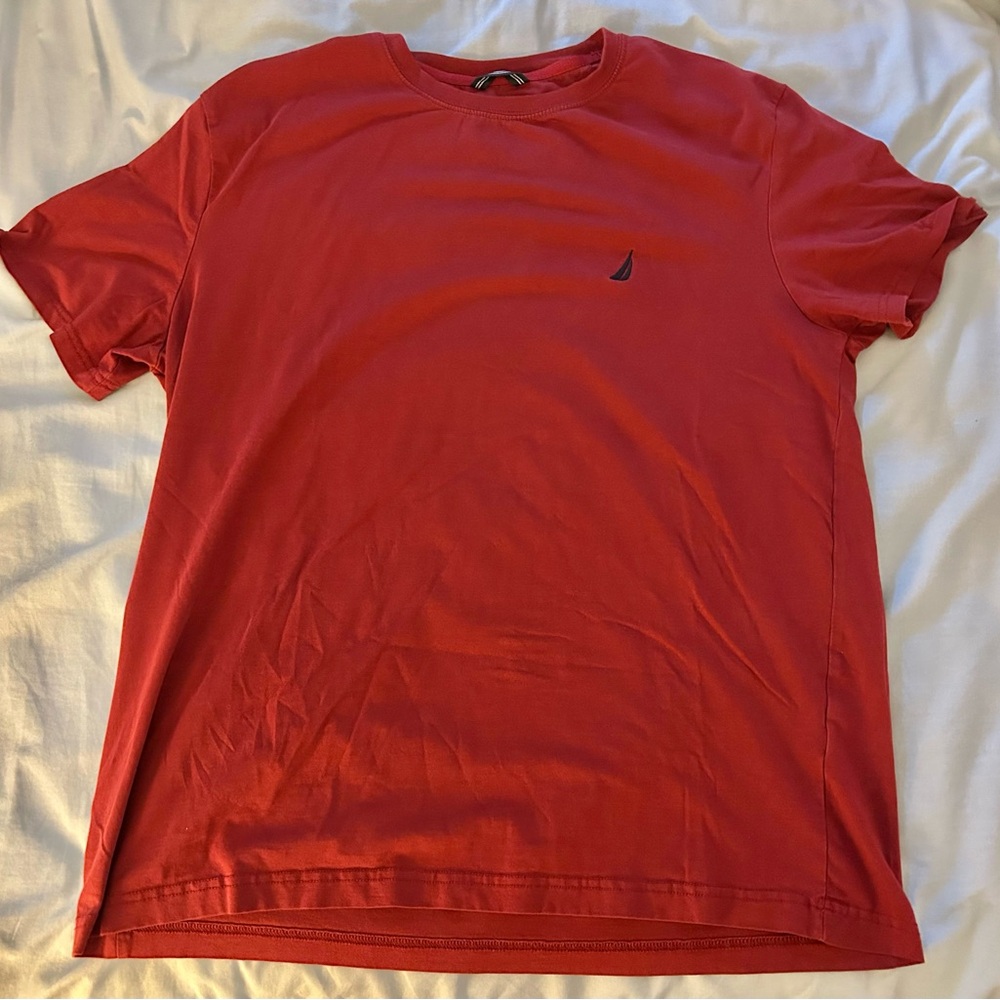 Nautica Classic Red Performance Short Sleeve Tee XL